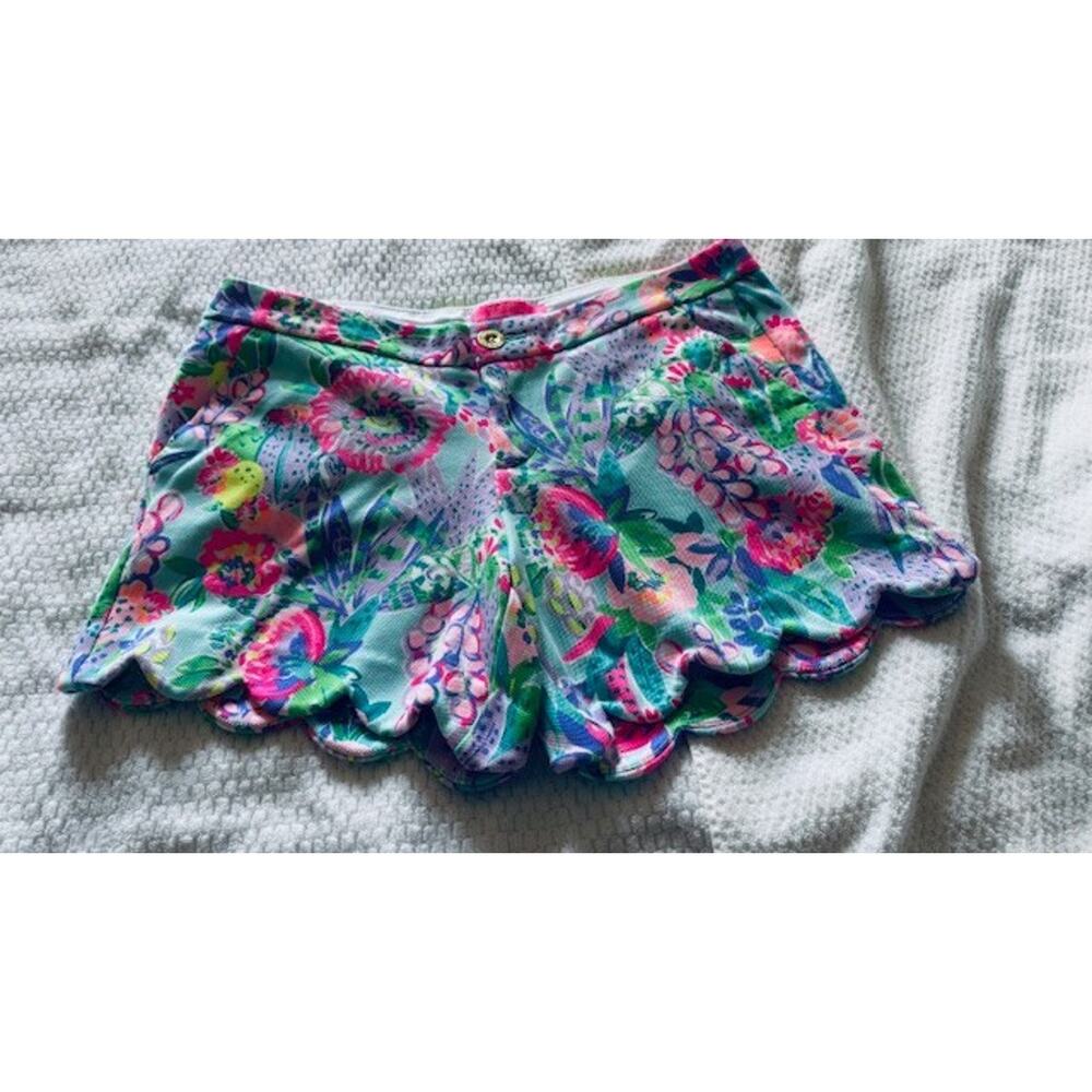 NWT Lilly Pulitzer Buttercup Knit Short • Me and My Zesty • Sz 8 • Scallop